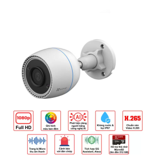 Camera Ezviz ngoài trời H3C 1080P 2MP Chống nước IP67