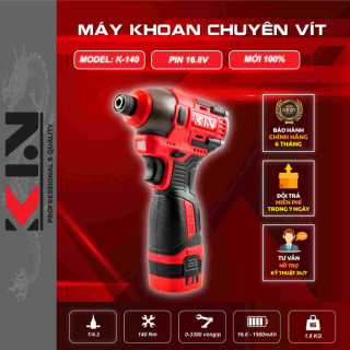 Máy khoan chuyên vít pin 16.8v không chổi than Kin K-140