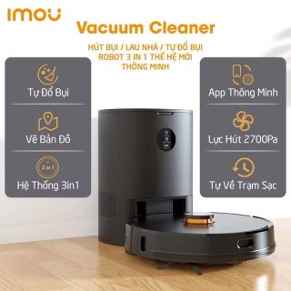 Robot hút bụi tự động đổ rác thông minh Imou RV-L11-A