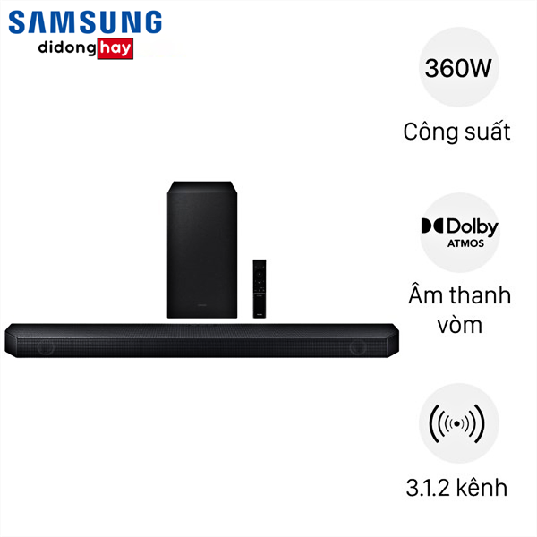 Bộ loa thanh Samsung HW-Q600B/XV 360W