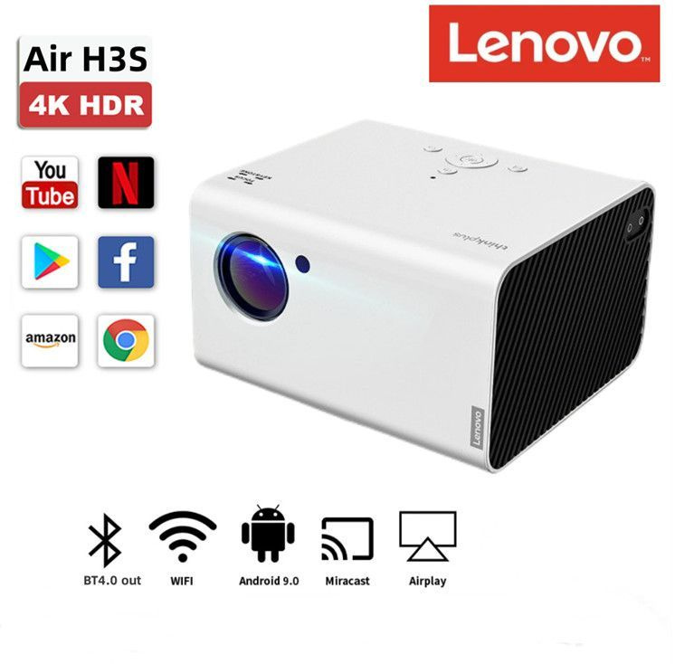 Máy chiếu Lenovo Thinkplus Air H3S Mini Projector phân giải Full HD 1080P, hỗ trợ video 4K