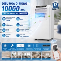 [ HOẢ TỐC HÀ NỘI ] Điều hoà di động TOYO TY07, công suất 10000BTU, làm lạnh siêu nhanh