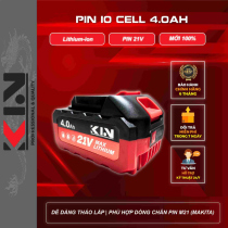 Pin KIN KP-10 Cell Dung Lượng 4.0Ah 21V Chân Pin Thổng Thông