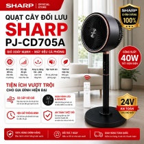 Quạt cây đối lưu SHARP chính hãng PJ-CD705A , Biến tần DC công suất 40w cực êm