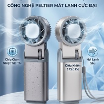 Quạt Sò Lạnh Cầm Tay JF181 Vỏ Nhôm Cao Cấp