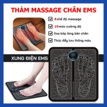 Thảm Massage Chân Xung Điện EMS 8 chế độ và 19 cấp độ Massage Sạc USB