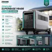 Trạm sạc dự phòng Zendure SuperBase V6400 6.438Wh công suất 5000W