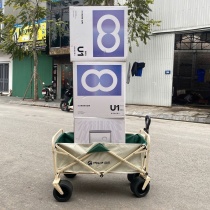 Xe kéo gấp gọn đa năng FREEAIR, camping dã ngoại, kéo đồ nặng - bánh lớn